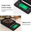 1pc Black 0.1g Coffee Dropping With Timer Digital Kitchen High Precision LCD Scale