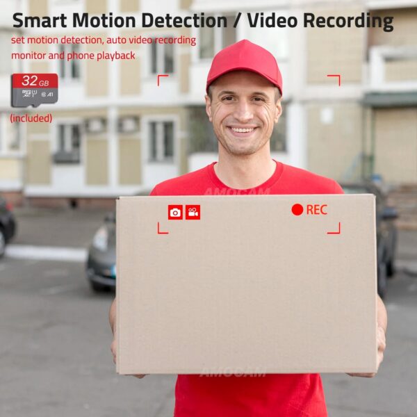 Wireless WiFi Video Intercom System 1080P Smart Video Doorbell for Home Touch Screen with 32G Card 2 Way Audio TUYA APP Unlock