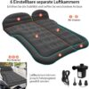 Auto Luftmatratze SUV Aufblasbare Matratze mit Pumpe MPV Air Bett Camping Auto Kissen Dickere Rücksitz Luftmatratze mit Zwei Kissen Für Camping Reisen Hinterhof Strand