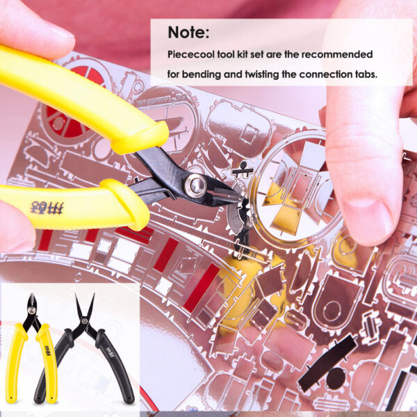f80700f44704ba6c Piececool 3D Metal Puzzles Cicada Insect Model and Tools Set Assembly DIY Toys Jigsaw for Adult Brain Teaser Desk Decoration