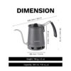 Fire-Maple Petrel Pour-Over Coffee Kettle Gooseneck Spout Coffee Pots Detachable Spout Handle Portable Foldable HX Kettle