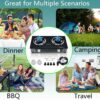 f8158a76c8e13575 Propane Stove 2 Burner Gas Stove Auto Ignition 26000 BTU Tempered Glass Propane Burner LPG with CSA Hose for Outdoor Cooking, Emergency