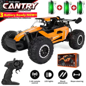 f833d622dcdc2b5a Radio 1:16 Model RC Car With LED Lights 2WD Off Road Remote Control Racing Drift Climbing Vehicle Cars Toys Gifts for Boys Girls