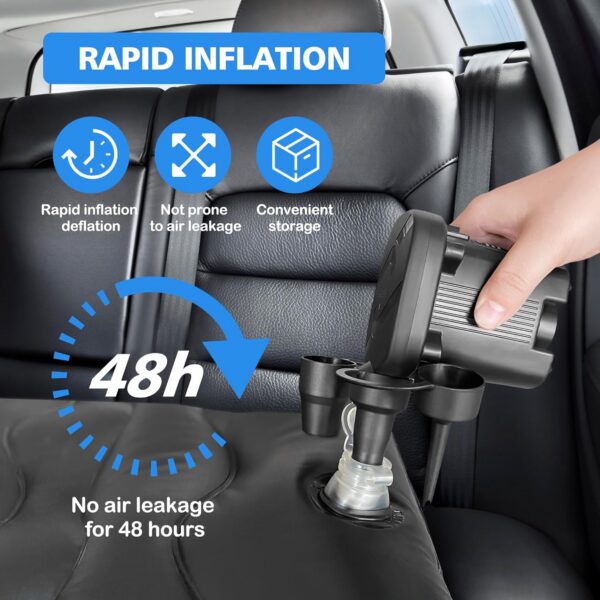 f842fe468e463f8e SUV Air Mattress Car Camping Bed - Inflatable Thickened and Double Car Air Mattress Bed with Air Pump Portable Foldable for Home Car Travel Camping