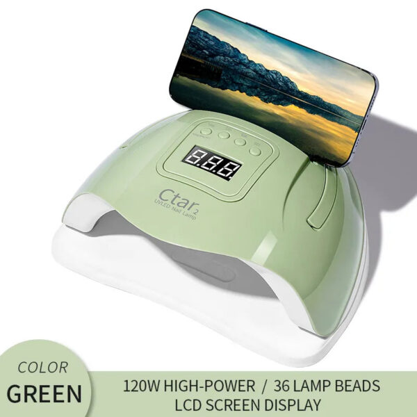 120W UV/LED Dryer Phototherapy hine Dual Light Source UV Lamp For Women And Girls Nail Art DIY Use