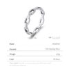 f85293112e0d4411 MODIAN 925 Sterling Silver Daily Retro Lock Eternity Bands Rings Vintage Stackable Party Fine Jewelry For Women Accessories