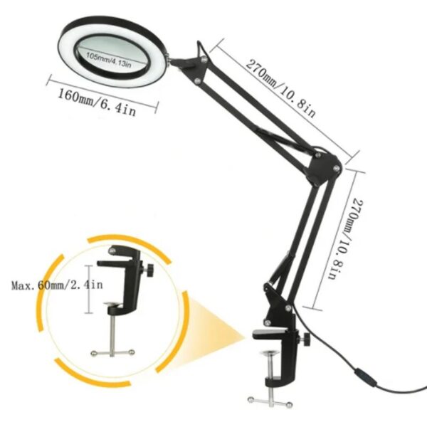 f859ad7c35c520b0 72LED 8X/10X NEW Illuminated Magnifier USB 3 Colors LED Magnifying Glass for Soldering Iron Repair/Table Lamp/Skincare Beauty