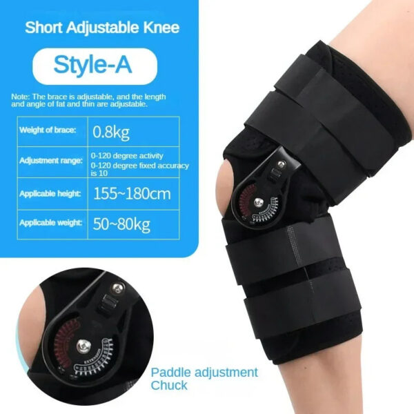 New Model Orthopedic Support Stabilizer After Surgery Adjustable Hinged Knee Brace Knee Joint Fixation Stretcher