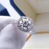 AETEEY Moissanite Diamond Square Ring D Color 1CT 2CT Real Sterling Sier For Women Wedding Fine Jewelry RI018
