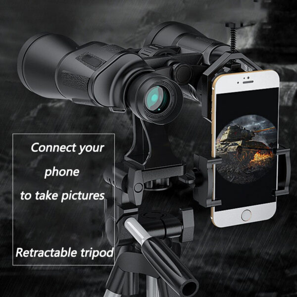 f88a34d304d5331b 50000M German Military 20X50 Zoom HD BAK4-Prism Powerful Binoculars Long Range Professional Telescope For Outdoor Camping Travel