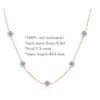 TBCYD 3/4/5mm D Color Moissanite Choker Necklace For Women S Sier Round Cut Diamond Bubble Neck Chain Party Jewelry Gifts