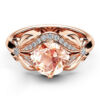 f8bbfb1b5737619e Vintage Diamond Rose Gold Wedding Ring for Women pure topaz bague anel Jewelry anillos de Bizuteria Gemstone