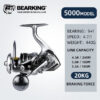 f8bcd879188721d9 BEARKING brand New arrival Saltwater Fishing Reel Spinning 1000-6000 9+1BB 5.2:1 Max Drag 10-20KG Water-Proof Reels