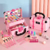 Kids Cosmetics Playing Box Princess Makeup Toy Play Set Lipstick Eye Shadow Safety Nontoxic Toys Kit for Girl Gift
