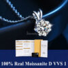 f8e3660aa4584237 0.5ct-1.0ct VVS1 D Color Moissanite Necklace 925 Soild Sterling Sliver Chain with Certificate Fine Jewelry for Woman Jewelry