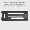 TISHRIC PCIE 3.0 /4.0 To 16X Riser Flexible Cable High Speed Extension Port Adapter with Graphics Card Holder