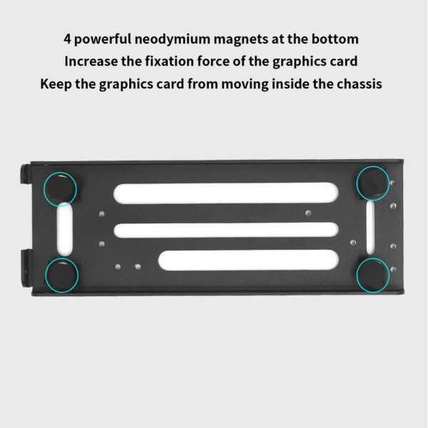 TISHRIC PCIE 3.0 /4.0 To 16X Riser Flexible Cable High Speed Extension Port Adapter with Graphics Card Holder