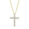 f90292a2a0caec33 K.NOBSPIN 3mm Round Cut D VVS1 Moissanite Cross Pendants Necklace For Women Sterling Sier Christian Diamond Neck Chain
