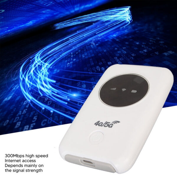 4G LTE USB Modem 300Mbps Unlocked Micro SIM Card Slot Built in 3200MAh Wireless Portable WiFi Router