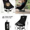 f92dd9a182438f18 OneTigris Portable Camping Chairs Outdoor High Back Chair For Fishing Trekking BBQ Parties Gardening Indoor Use