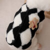 Fashion Plaid Fleece Puppy Coat Jack Dog Clothes Bear Vest Dogs Clothing Pet Outfits Cute Winter Yorkies Costume