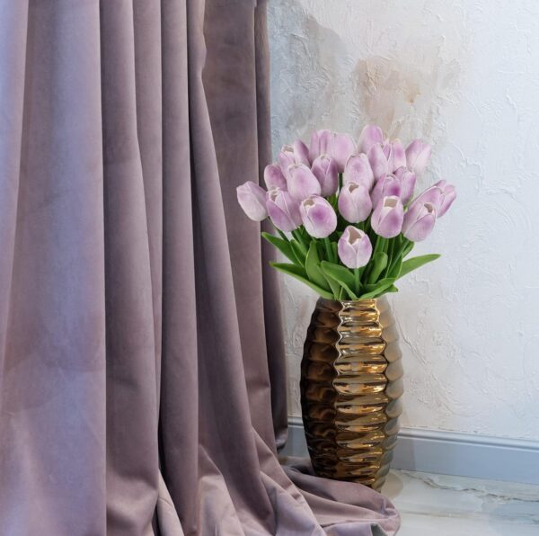 f937d06550fd3246 IPOPU Real Touch Purple Tulips 24PCS Artificial Flowers for Decoraion Fake Tulips Light Purple Flowers Floral Arrangements Artificial Faux Tulips Decor for Table Home Kitchen Decor (Light Purple)