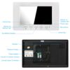 f9611282fd2ecd10 7 inch Wired Video Doorbell Indoor Monitor IR-CUT Outdoor Camera Visual Intercom Two-way Audio Remote Unlock Video Door Phone