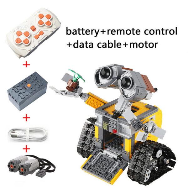 f9617bbbaccb034e 2024 Brand New 687 Pieces Electric Hi-Tech APP RC Robot Motor Power Function Building Blocks Children's Toy Gift