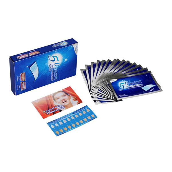 f962e04a832ecb3f 5D Dental Patches Teeth Whitening Strips 7 Pairs of 28 Sheets