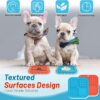 Lick Mat for Small Dogs and Cats 2 Pack, Dog Peanut Butter Lick Pads with Suction Cups for Slow Feeder, Anxiety Relief (Blue & Red)