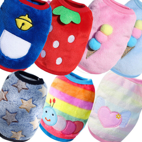 f9772645dce932c9 Fleece Pet Clothes Warm Dog Vest Shirt Puppy Cat for Dogs Coat Hoodie Pets Clothing Chihuahua