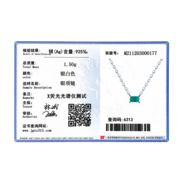 f9ad4414afd17b7e Modian Authentic 925 Sterling Silver Green Tourmaline Necklace Pendant for Women Fashion Bijoux Wedding Statement Jewelry Gifts