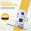 f9b0c333eadb7784 Expansion PCIE To AV Surveillance HD 640X480 Resolution Video Image Capture Card