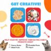 Dog Slow Feeders Helps Reduce Boredom & Anxiety丨Feeder Mat for Yogurt or Peanut Butter丨Dog Puzzle Toy Alternative to a Slow Feeder Dog Bowl丨Interactive Dog Toy Help for Nail Trimming丨Bathing