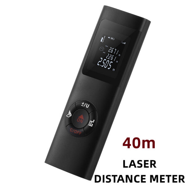40m Protable Distance Meter Rechargeable Laser Rangefinder Diastimeter HD Backlight Digital Range Finder for Household