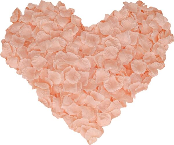 Red Rose Petals Decorations Set, 1000 Pieces Artificial Rose Petals with 3Pcs Romantic Banner, Rose Petals for Romantic Night for Her Set, Special Night Party Decor for Home, Wedding, Anniversary