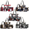 f9df85c712d0d5ea 6-Pcs Womens Handbags Tote Bags Shoulder Bag Leather Purses Satchel Bag Top-Handle Handbag Crossbody Bag Wallet Clutch