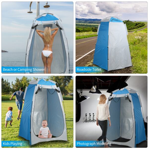 Privacy Portable Outdoor Camping Beach Shower Toilet Changing Tent Sun Rain Shelter with Window