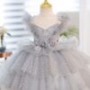 Kids for Girls Costumes Wedding Birthday New Year Party Lace Sequin Elegant Princess Summer Children’s Dress 1-10 Yrs