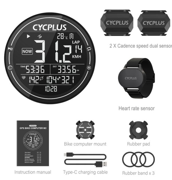 f9fb515ae9e7b3e2 CYCPLUS M2 Cycling Bike Accessories GPS Bicycle Computer Wireless ANT+ BLE 5.0 Waterproof Speedometer Bikes Cyclocomputer