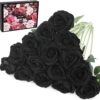 15Pcs Artificial Roses Velet Real Touch Single Stem Fake Roses Silk Realistic Bouquet Flowers Arrangements Home Office Garden Grave Party Wedding Decoration(Light Pink-15p, Blossom Roses)