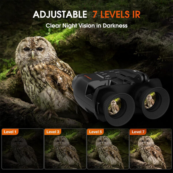 fa2349c9546dc0b4 HD Screen Binoculars 5X Digital Zoom Head Mount Goggles for Outdoor Hunting Telescope Infrared Night Vision Device