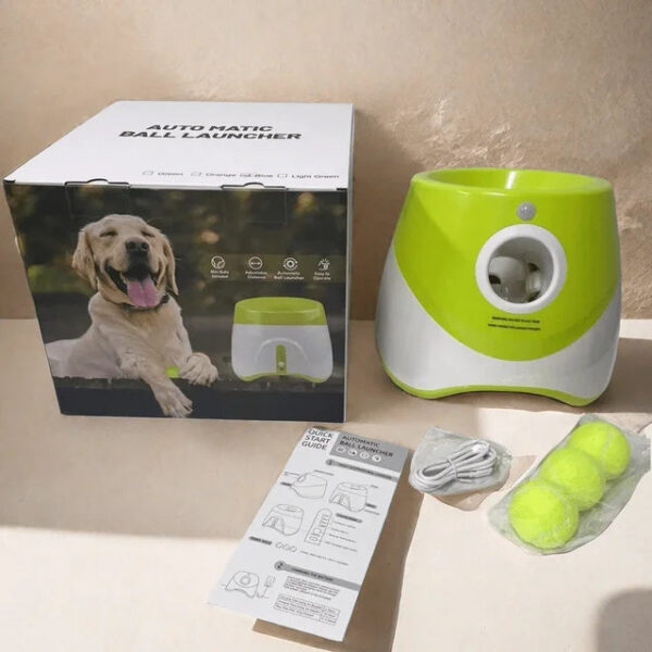 Dog Launcher Automatic Dogs Chase Toy Tennis Throwing Pill hine Fun Interactive Throw Rechargable Catapult USB Charging