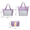 1PC Foldable Large Capacity Short Distance Travel Dry and Wet Separation Fiess Handbag Lage Bag