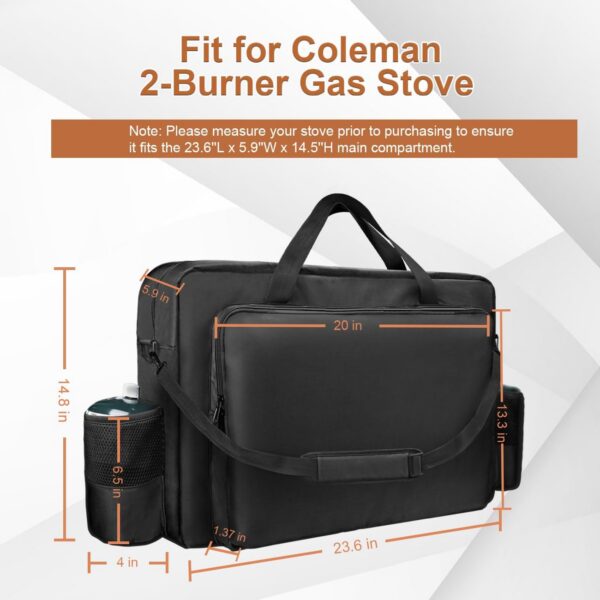 fa4eb6a7d2c4160d i frmmy Premium Camp Stove Carry Case with 0.4 inch Thicken Pearl Foam, Excellent Protection for Coleman 2-Burner Gas Stove