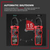 HT208A/D AC/DC Digital Clamp Meter Multimeter Pinza Amperimetrica True RMS High Precision Capacitance NCV Ohm Hz Tester