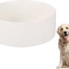 fa5a26f998ec0d11 Cat Food Water Bowl Set - Raised Cat Bowls with Non Slip Stand - Elevated Puppy Bowls for Small Dogs - Double Ceramic Cat Feeding Bowls with Splash Proof Guard - Tall Cat Dishes - 2 x 480 ML - 16.2 OZ
