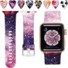 Laffav Compatible with Apple Watch Band 41mm 40mm 38mm iWatch Series 9 & Ultra 2 & SE & Ultra & Series 8/7/6/5/4/3/2/1 for Women Men, Colorful Jellyfish, M/L