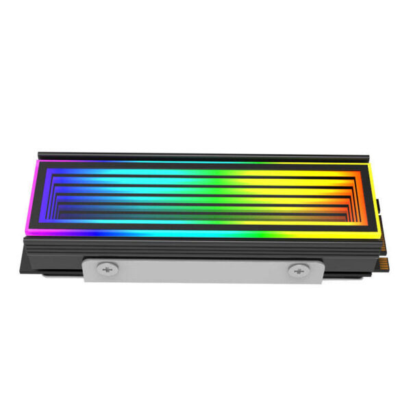 fa6cac2e259f9cc0 Jumpeak 5V ARGB Sync Computer 2280 SSD M2 Radiator PC RGB M.2 Hard Disk Nvme Cooler Heatsink Endless Abyss Effect