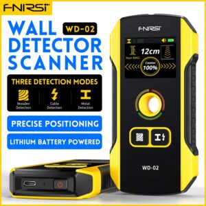 fa6f0dcb0ed0afcb FNIRSI WD-02 Wall Detector Stud Finder New Design Positioning Hole TFT Display AC Live Cable Wires Metal Wood Stud Wall Scanner